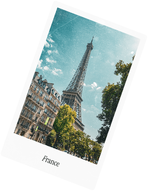 A polaroid captioned France
