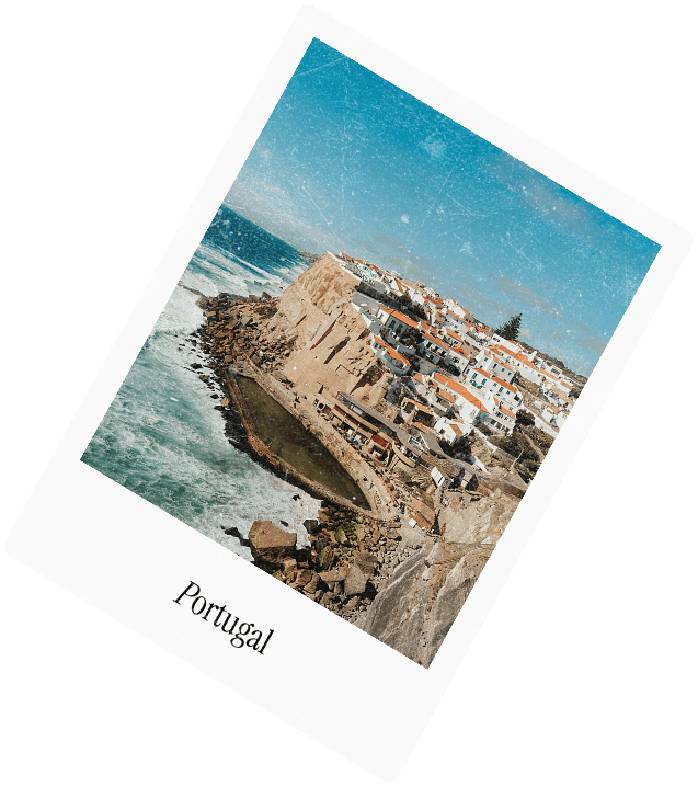 A polaroid captioned Portugal